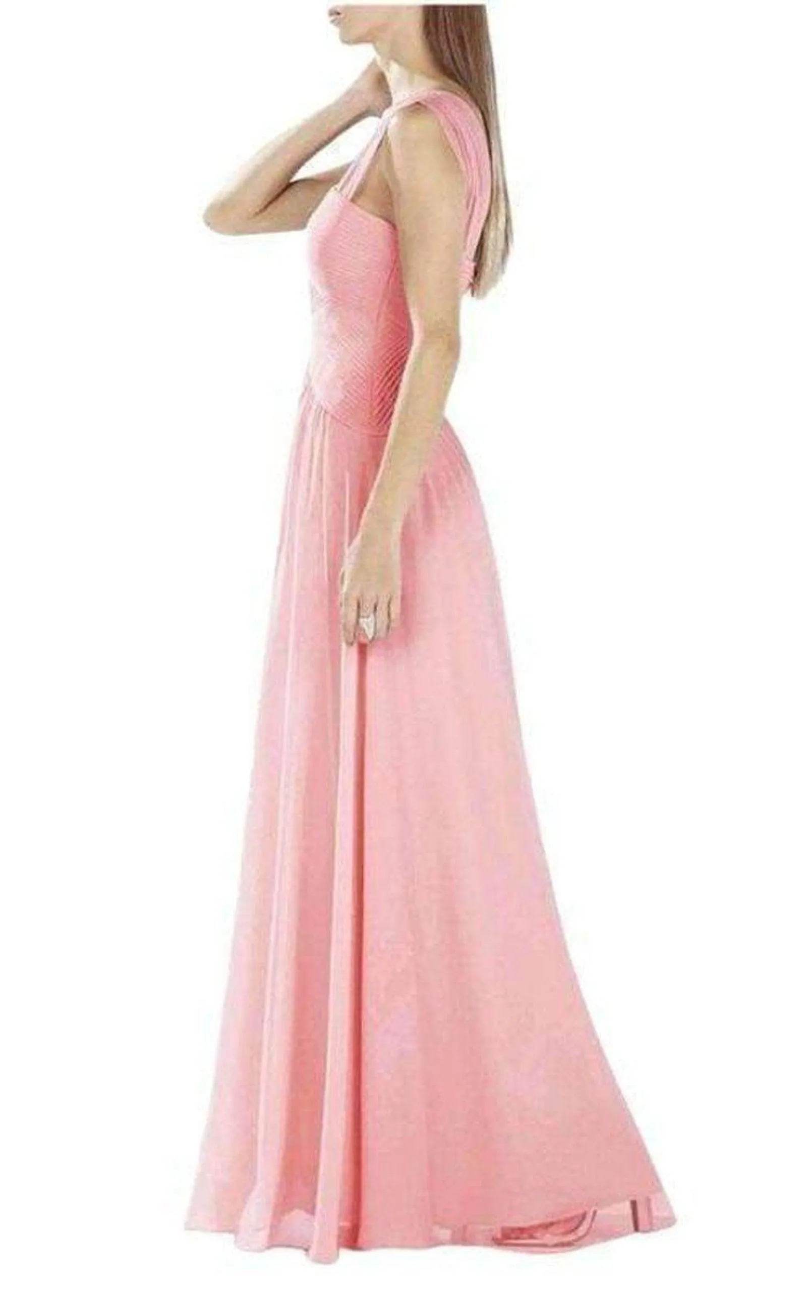 Astella Sleeveless Shirred Gown