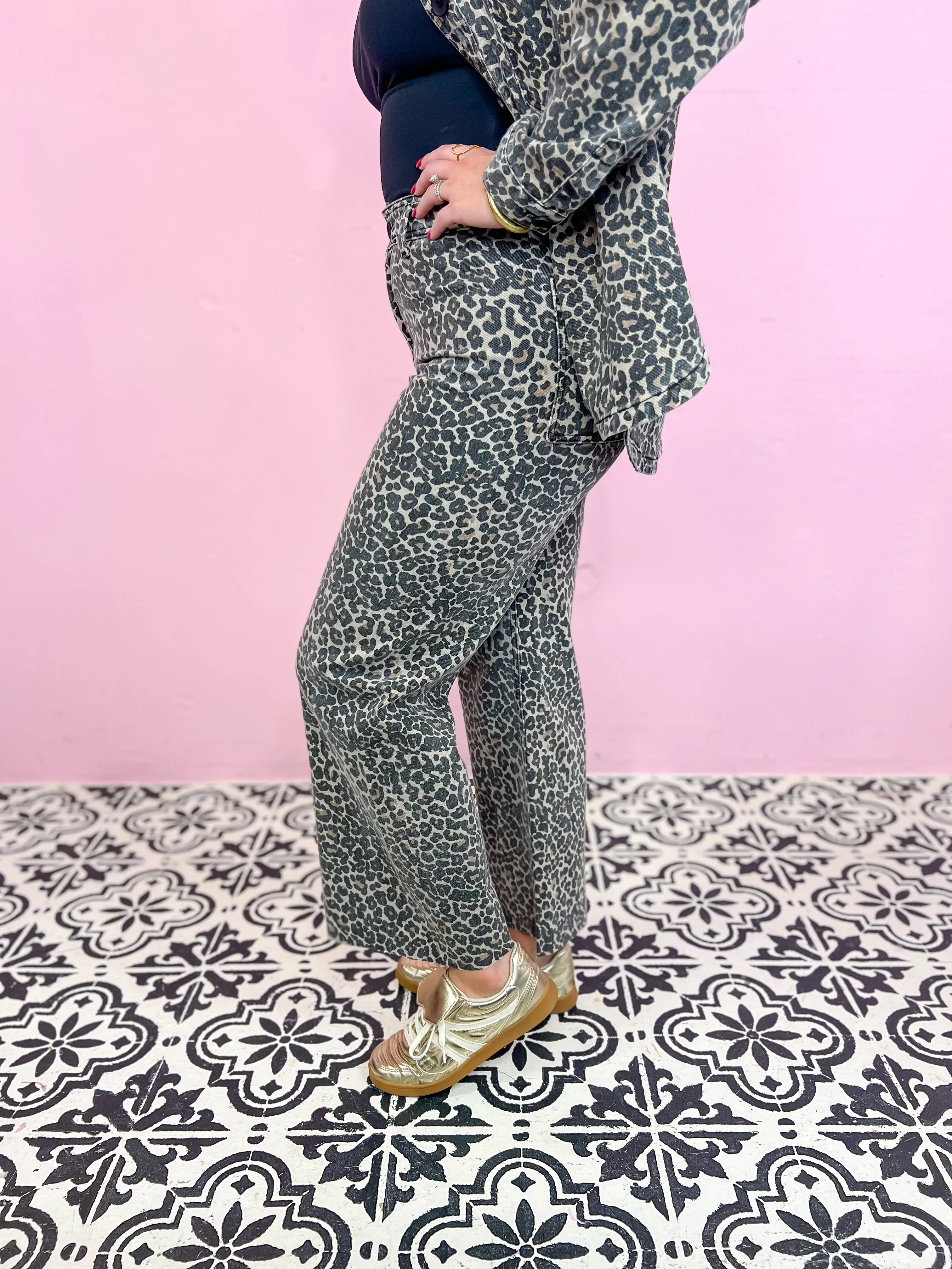 Chic Spots Leopard Pants