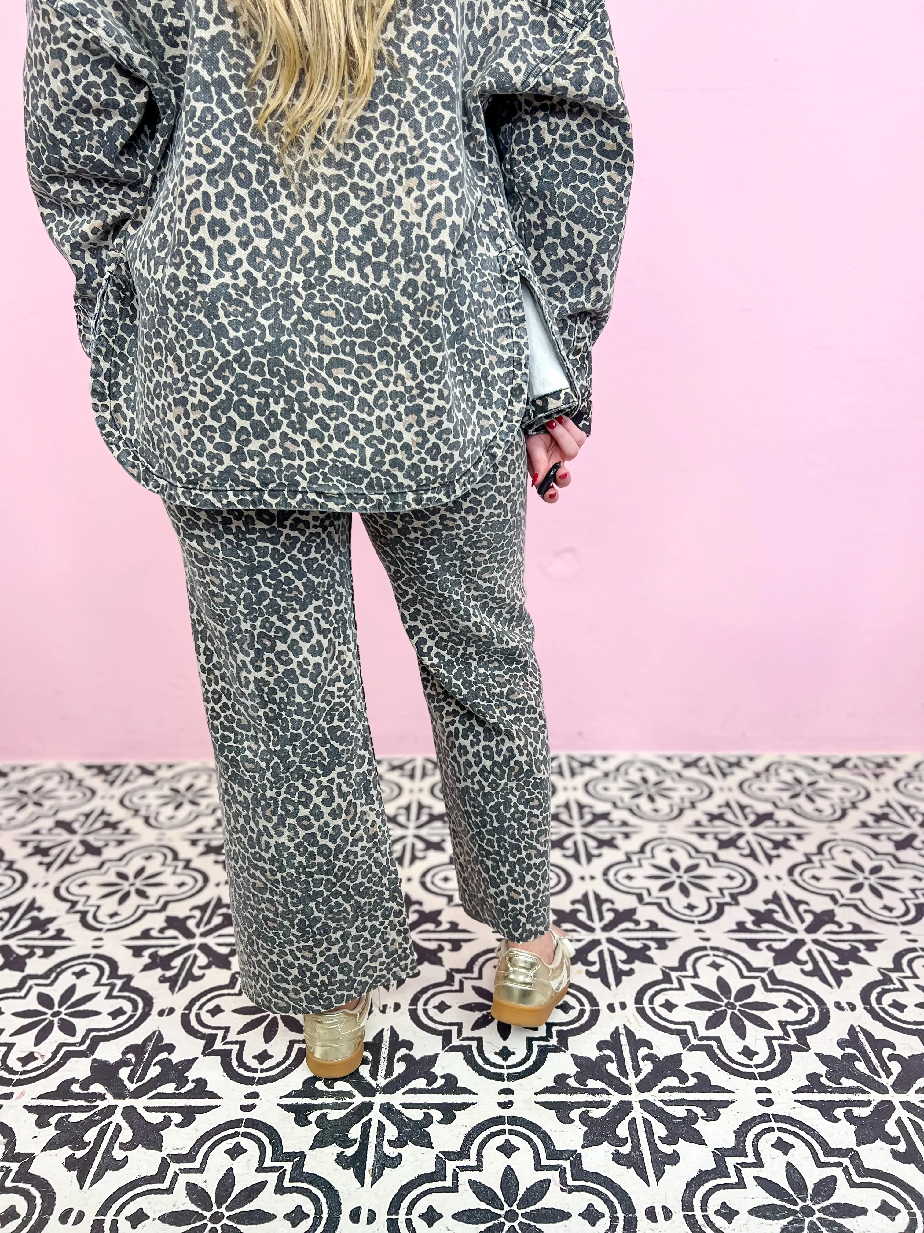 Chic Spots Leopard Pants
