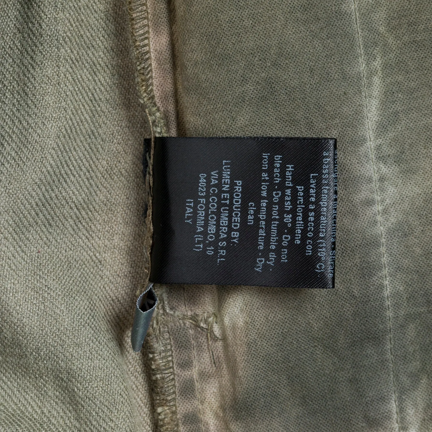 Cold Dyed Twill Weave Wool Aluminum Fiber Cropped Trousers