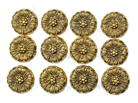 Golden Flower Coat Buttons