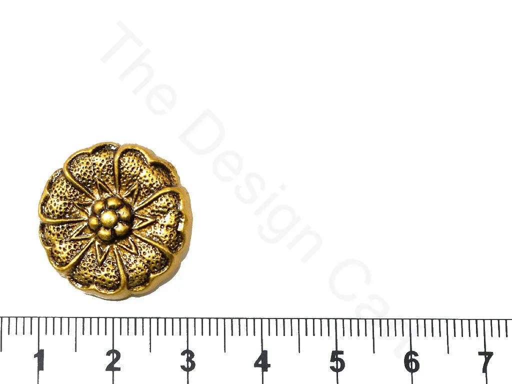 Golden Flower Coat Buttons