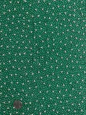 Green Sequin & Beads On Silk Chiffon JEC-011-13 Fabric