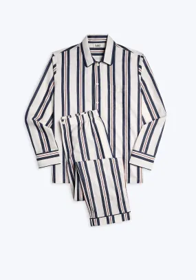 Henry Pajama Set in Nautical Regimental Stripe