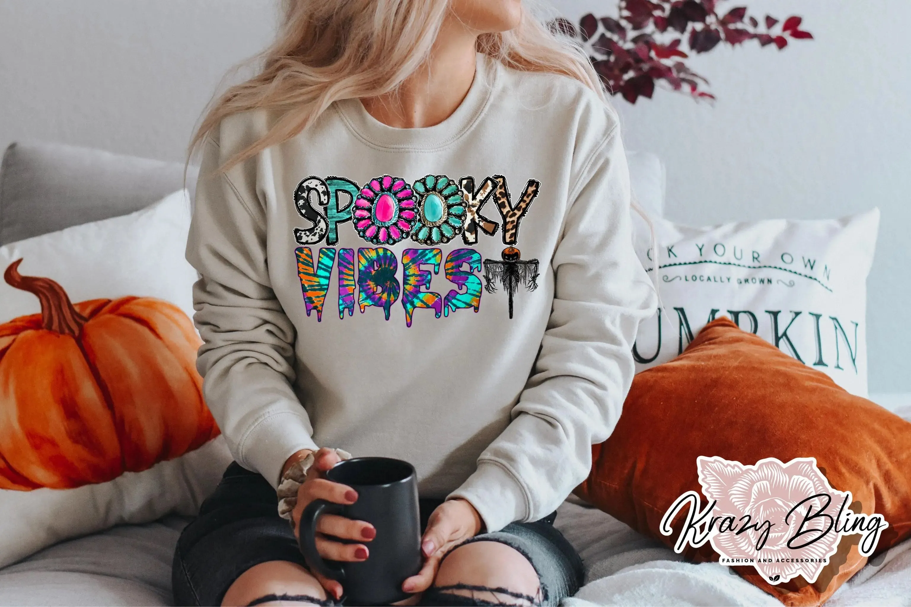 Hippie Western Spooky Vibes Sweater