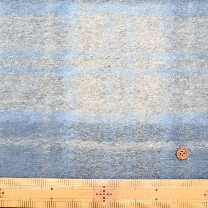 Italy-Made Evolution Tex Sliver Knit Fabric - Check