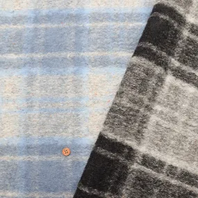Italy-Made Evolution Tex Sliver Knit Fabric - Check