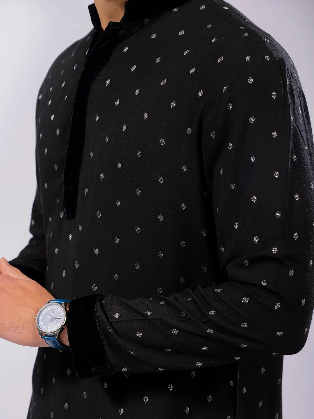 jacquard kurta