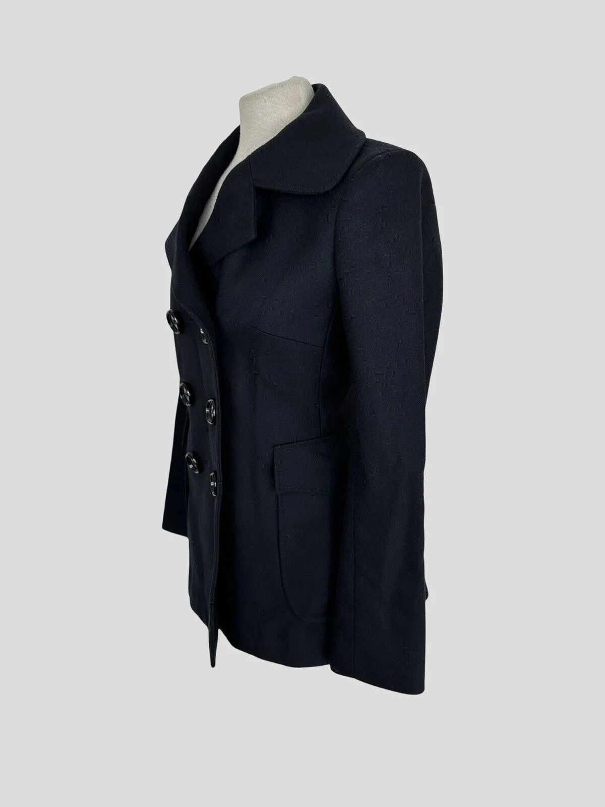 Jane navy wool blend jacket size UK10/US6
