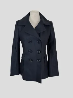 Jane navy wool blend jacket size UK10/US6