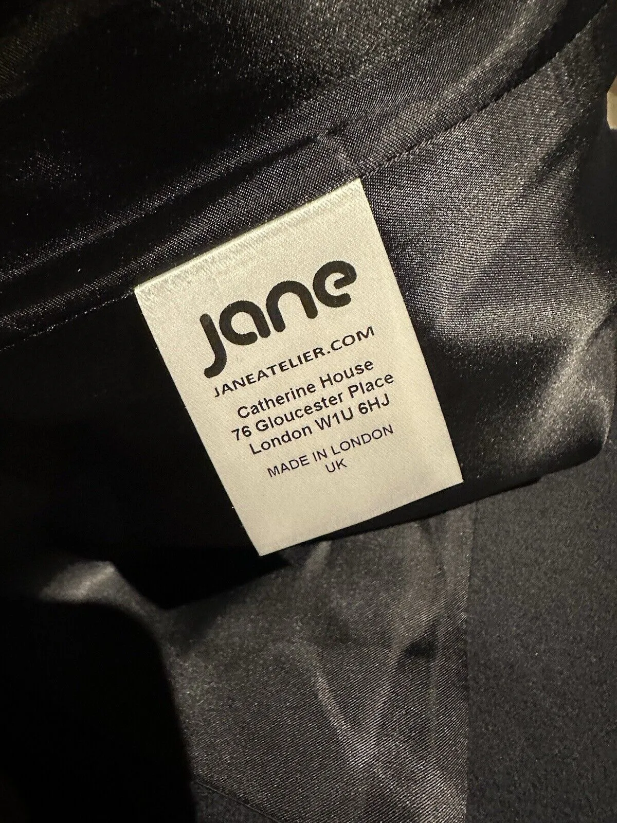 Jane navy wool blend jacket size UK10/US6