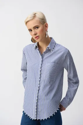 JOSEPH RIBKOFF BLUE LDS BLOUSE 251942 125