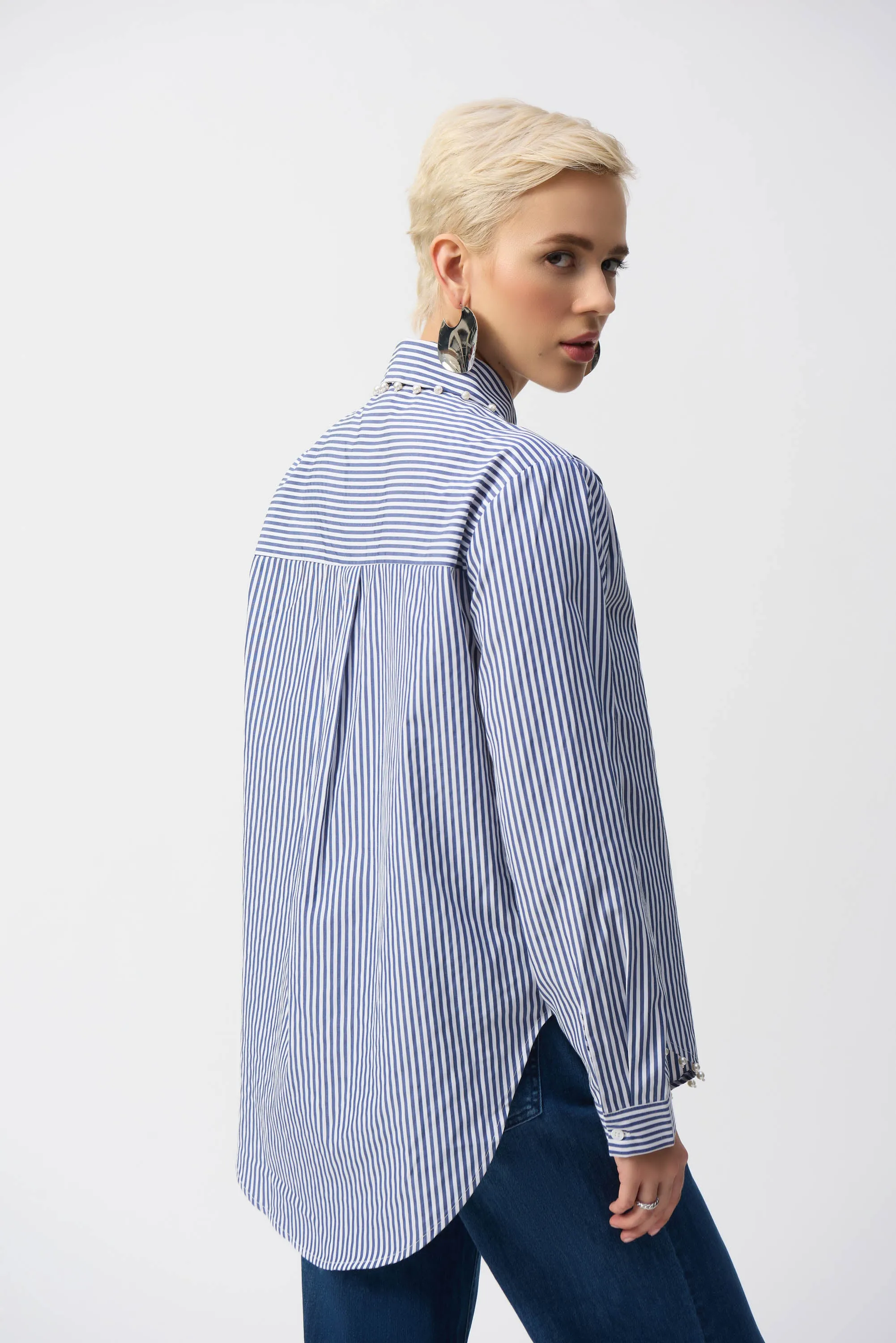 JOSEPH RIBKOFF BLUE LDS BLOUSE 251942 125