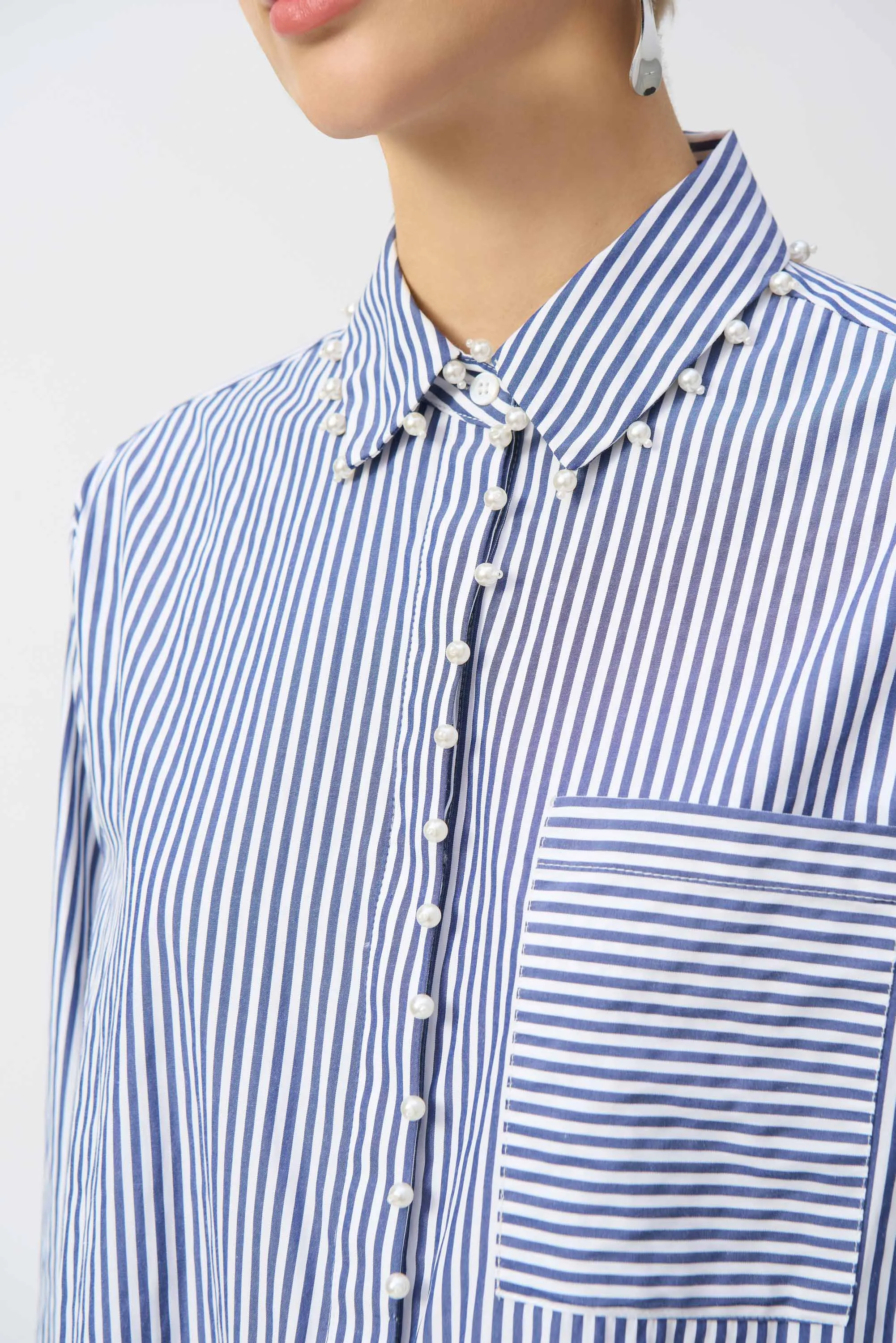 JOSEPH RIBKOFF BLUE LDS BLOUSE 251942 125