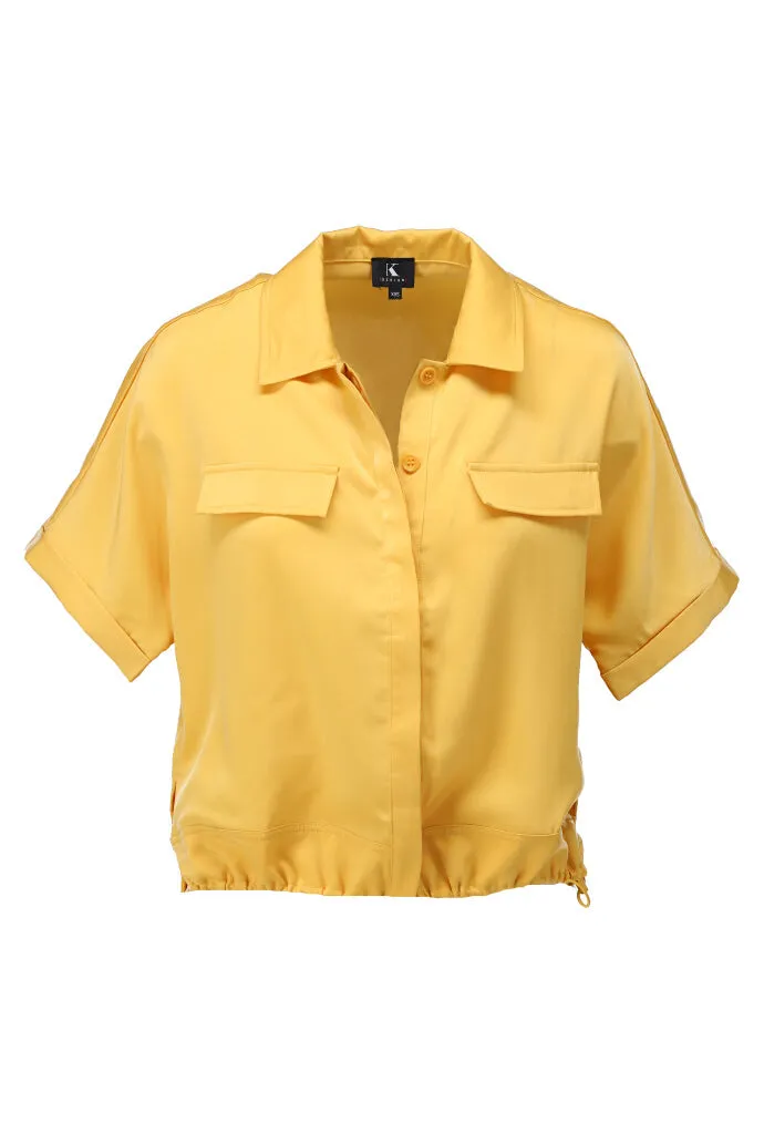 K-design - Blouse met zakken (A678Mimosa)