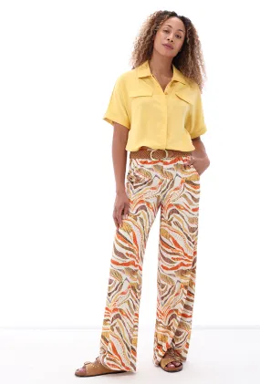 K-design - Blouse met zakken (A678Mimosa)