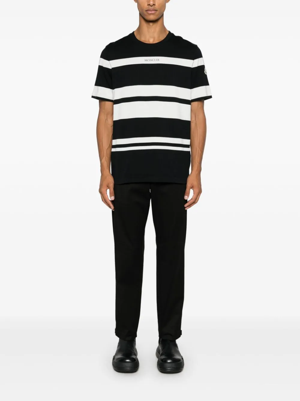 logo-patch trousers