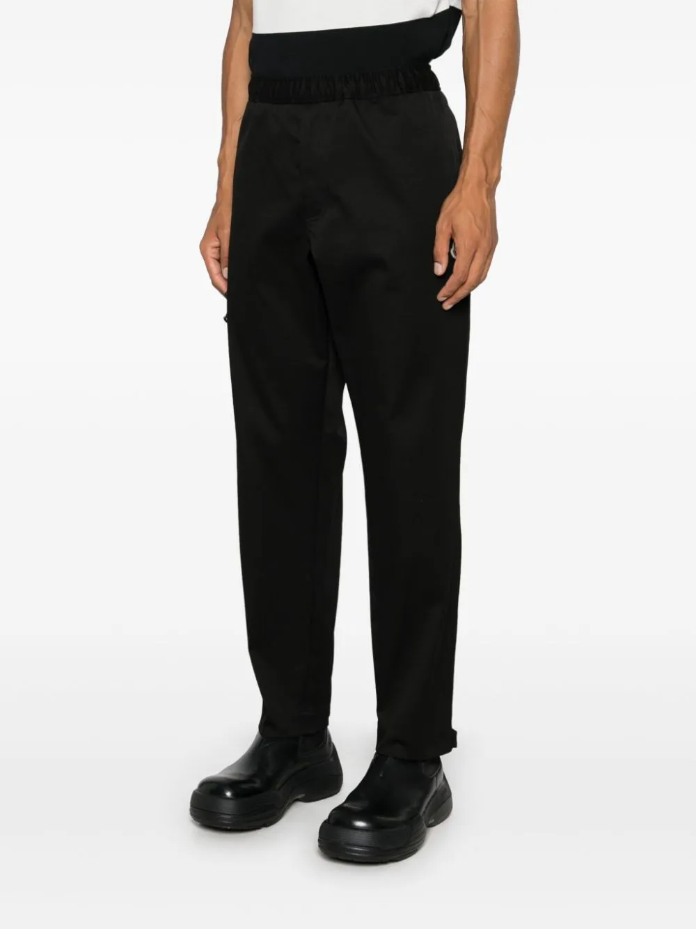 logo-patch trousers