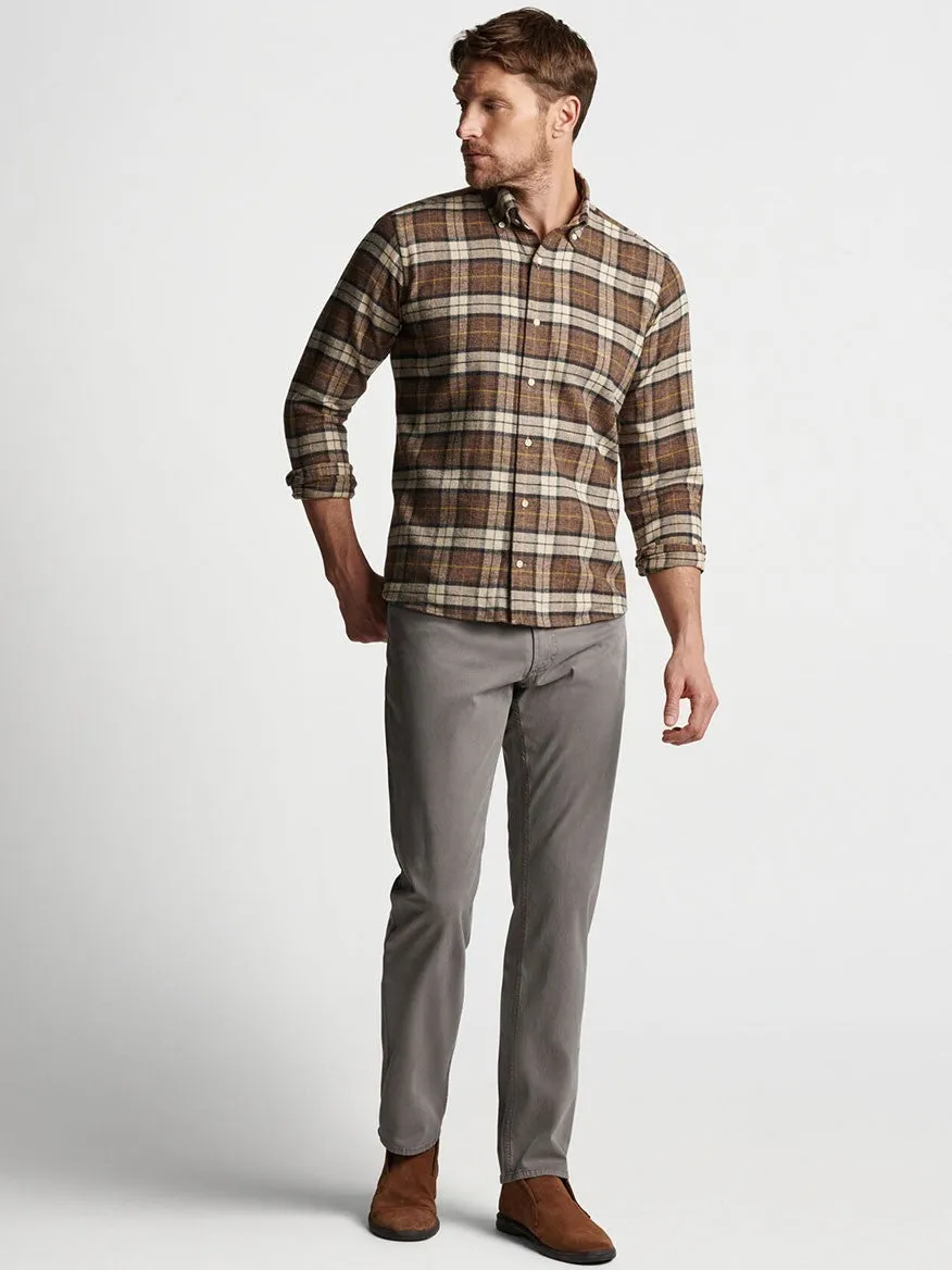 Peter Millar Wayfare Five-Pocket Pant in Nickel