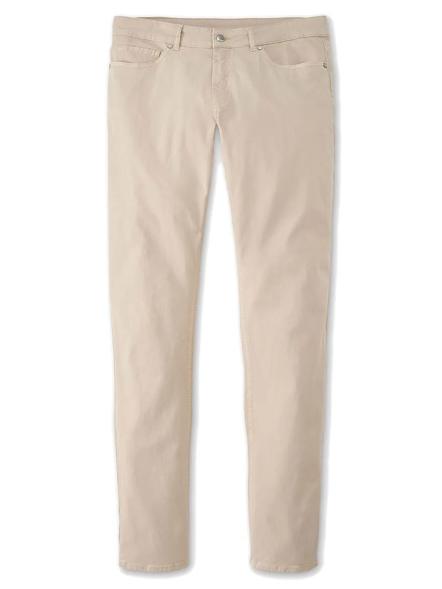 Peter Millar Wayfare Five-Pocket Pant in Stone