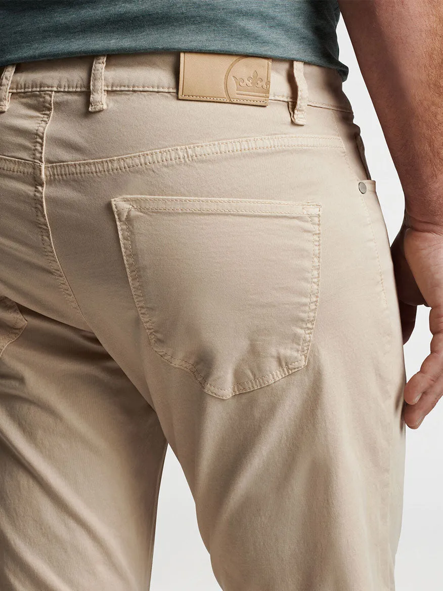 Peter Millar Wayfare Five-Pocket Pant in Stone