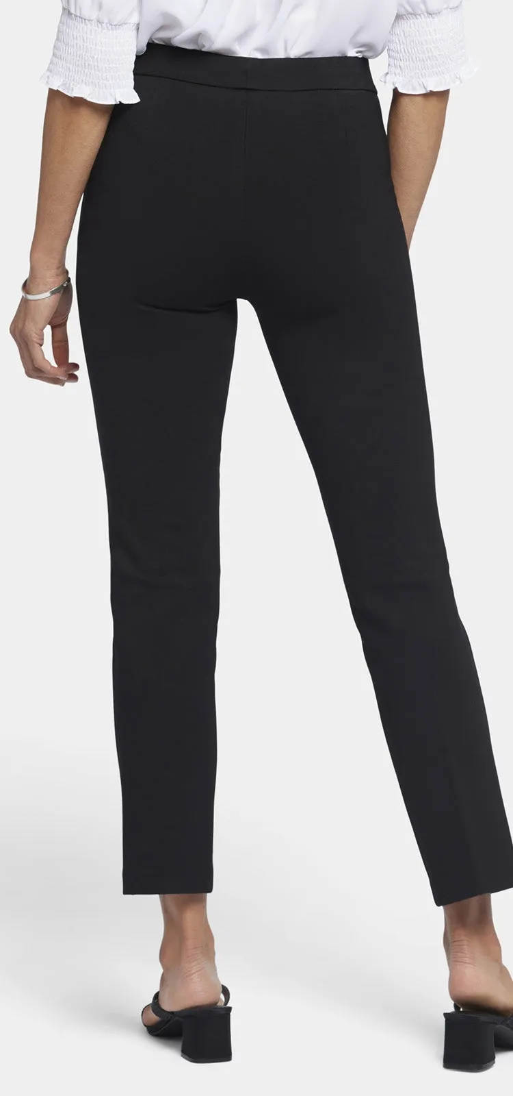 Pull-On Slim Ankle Trouser Pants Sculpt-Her™ Collection | Black