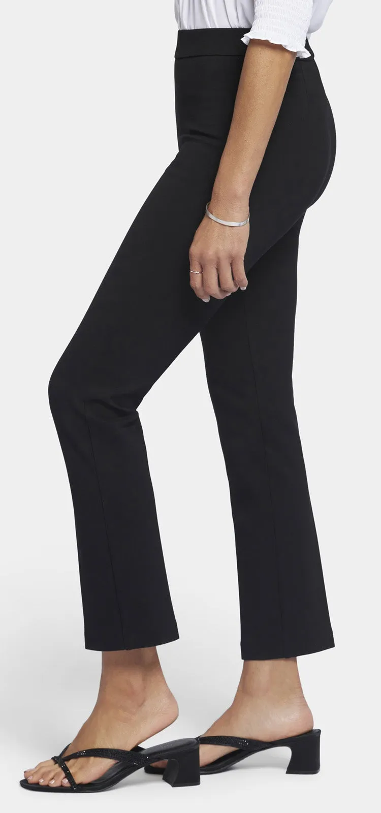 Pull-On Slim Ankle Trouser Pants Sculpt-Her™ Collection | Black