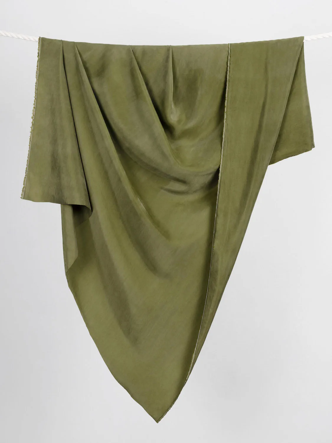 Sandwashed Cupro - Moss
