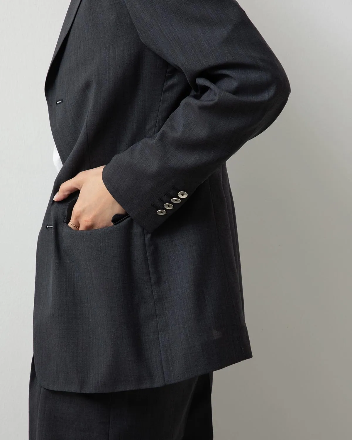 SHEER WOOL UNCON JACKET