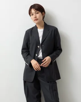 SHEER WOOL UNCON JACKET