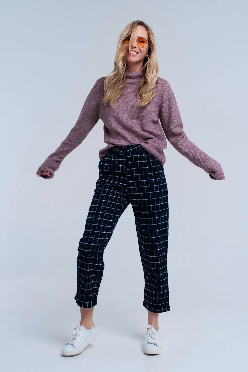 Soft knit lilac sweater