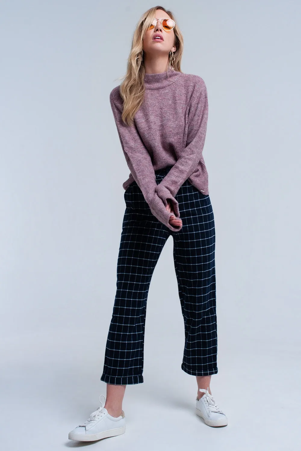 Soft knit lilac sweater
