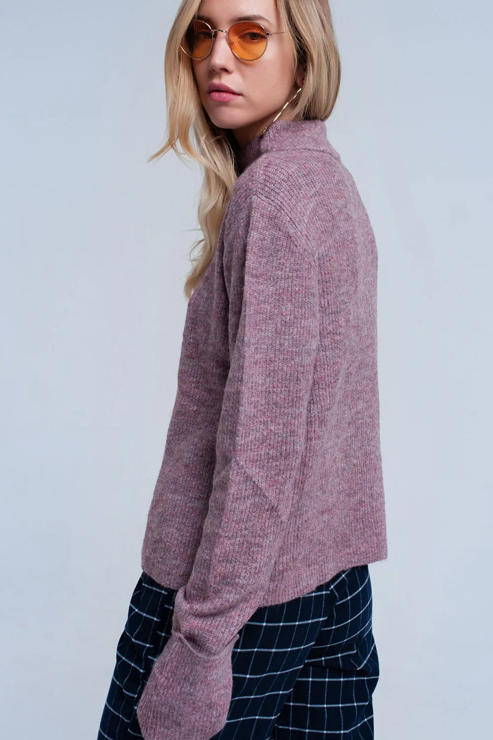 Soft knit lilac sweater