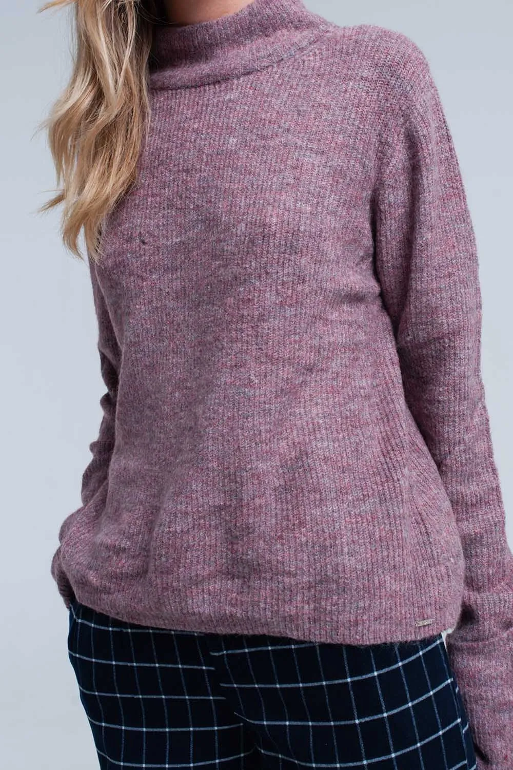 Soft knit lilac sweater