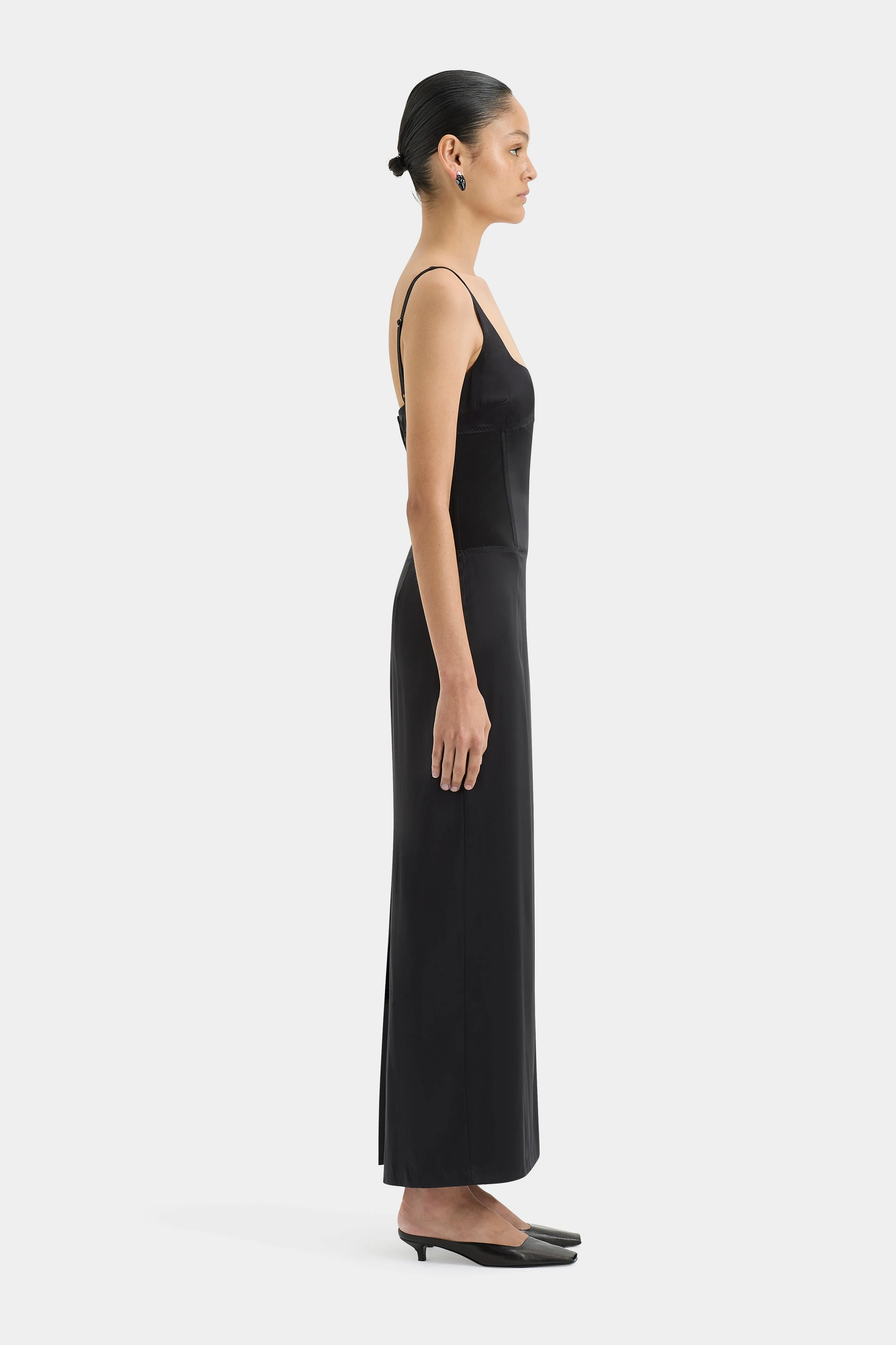Sonora Evening Midi Dress, Black