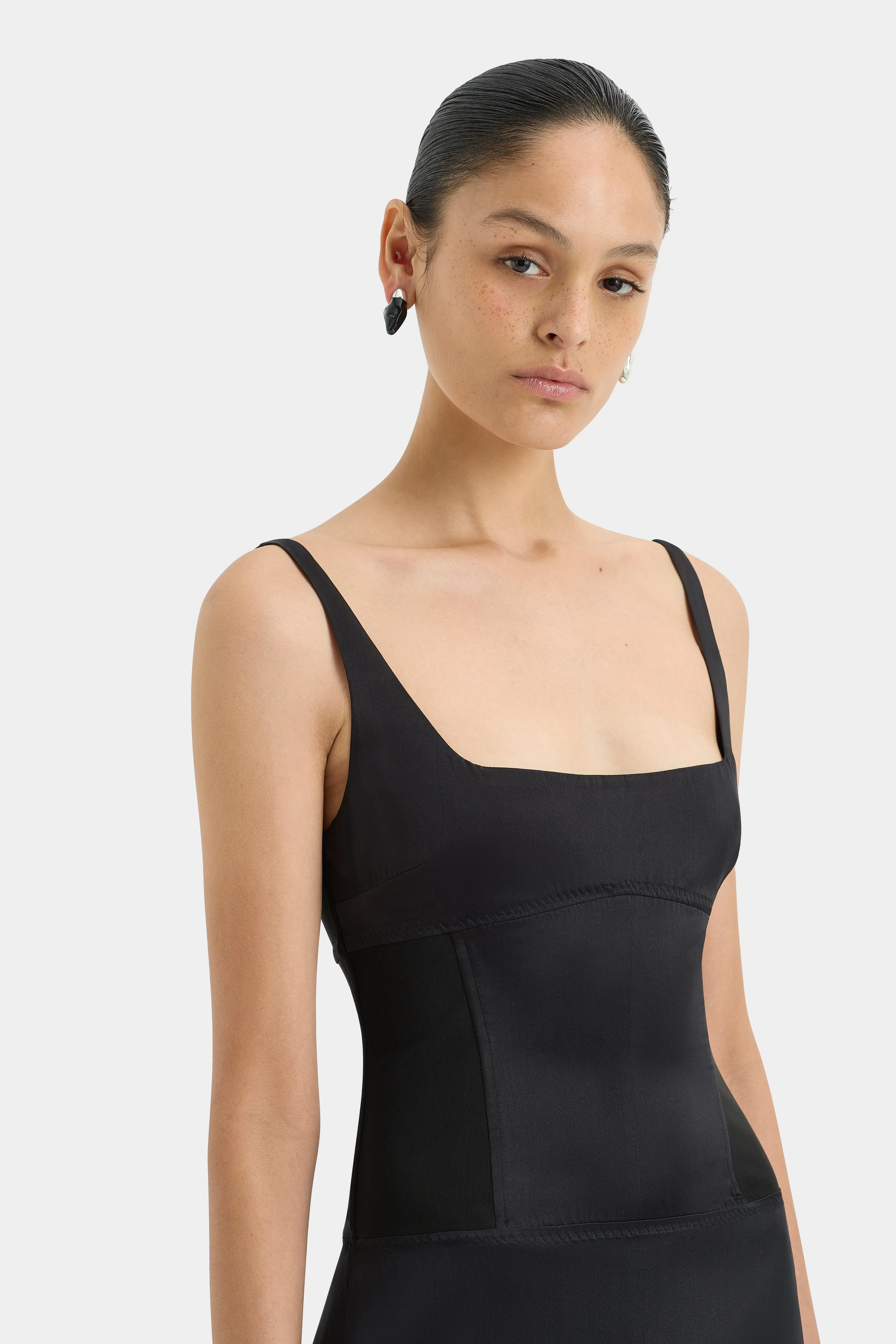 Sonora Evening Midi Dress, Black