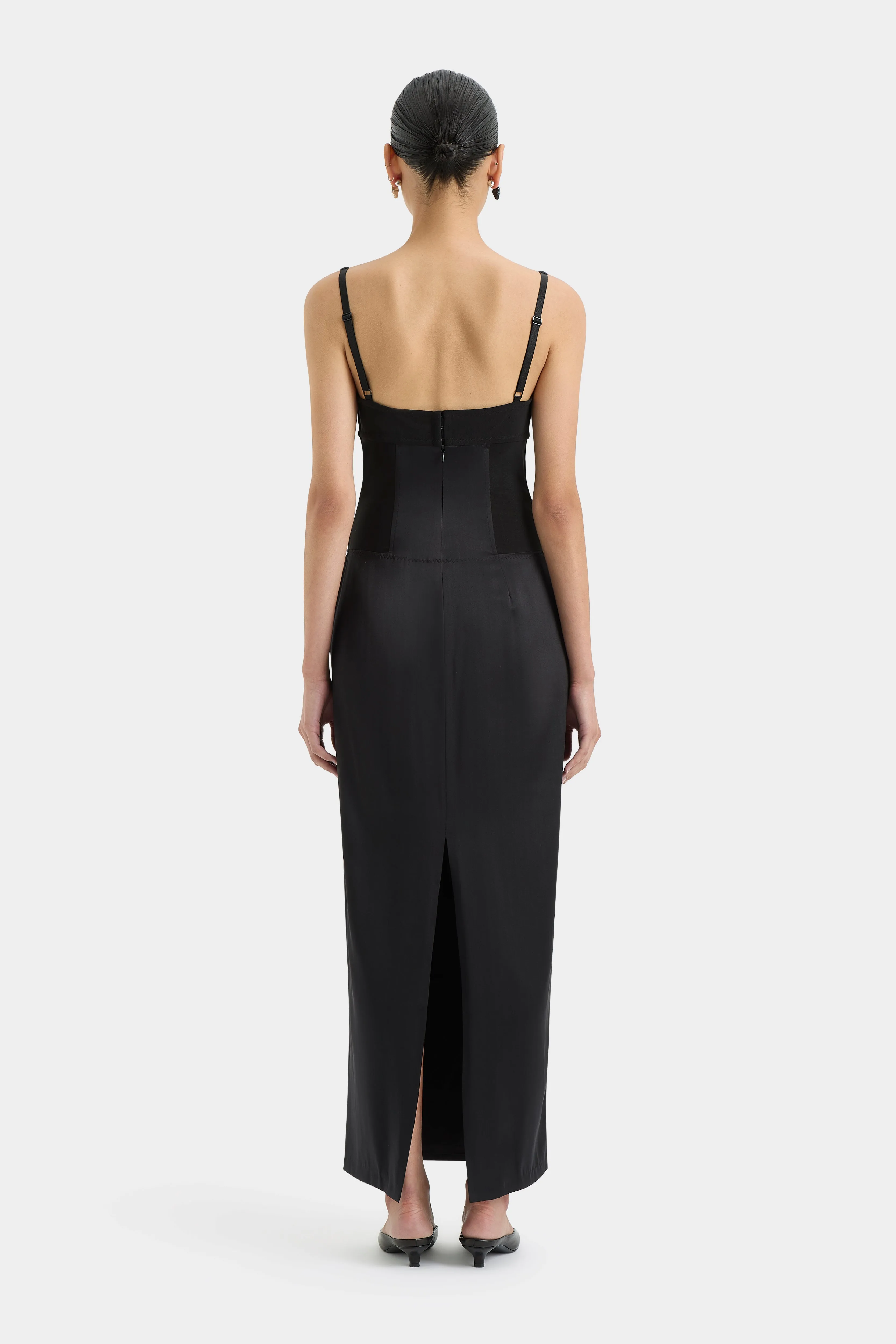 Sonora Evening Midi Dress, Black