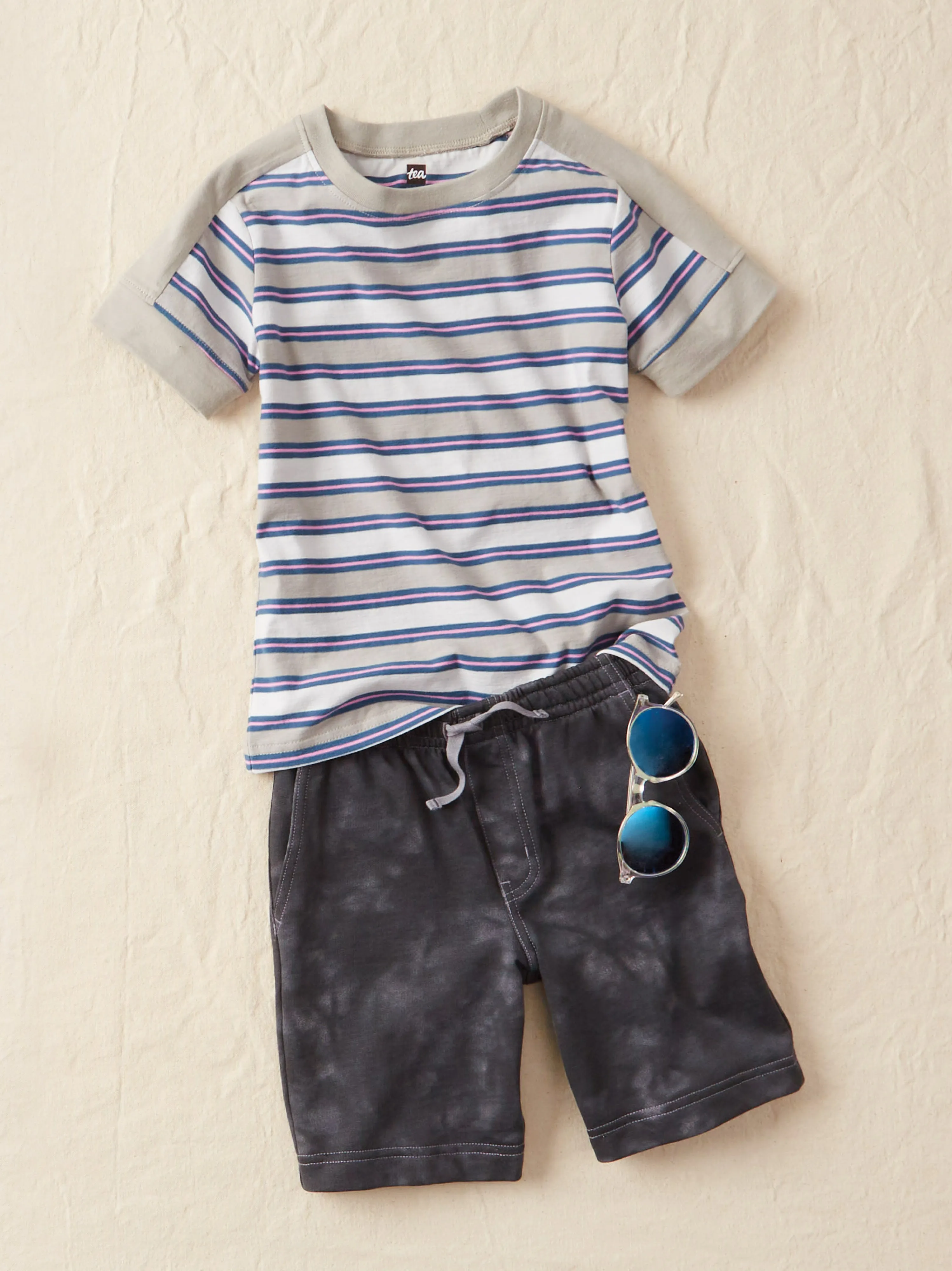Stripe Hype Tee - Mist