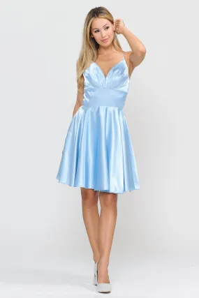 Sweetheart Neckline Satin Midi Dress 8536
